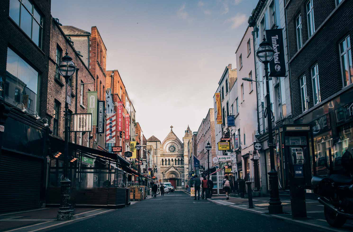 Anne Street in Dublin, Ireland