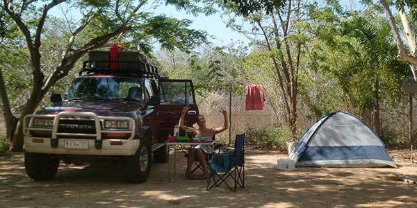 Camping beim Work & Travel