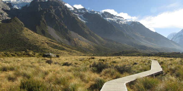 Hooker Valley Track in Neuseeland