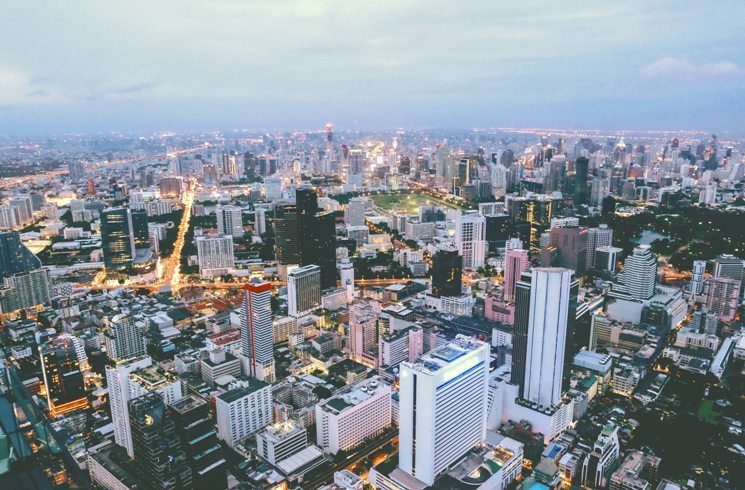 Blick auf Bangkok, Thailand