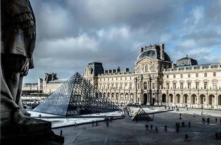 Der Louvre in Paris, Frankreich