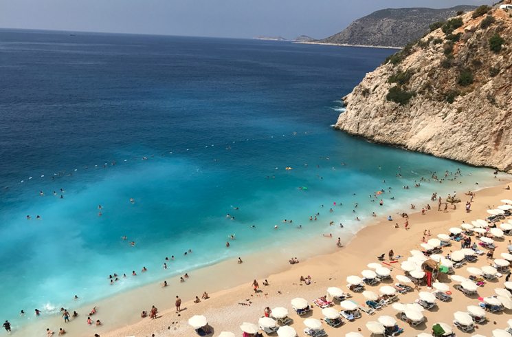 Strand von Kas in der Türkei