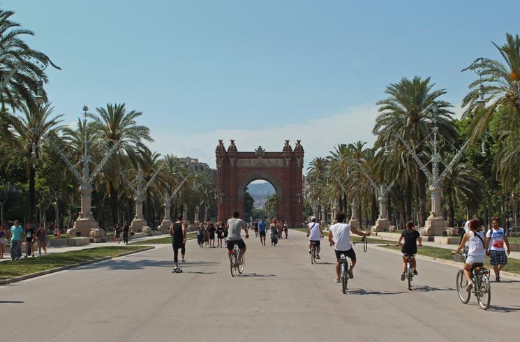 Arc de triomf in Barcelona, Spanien